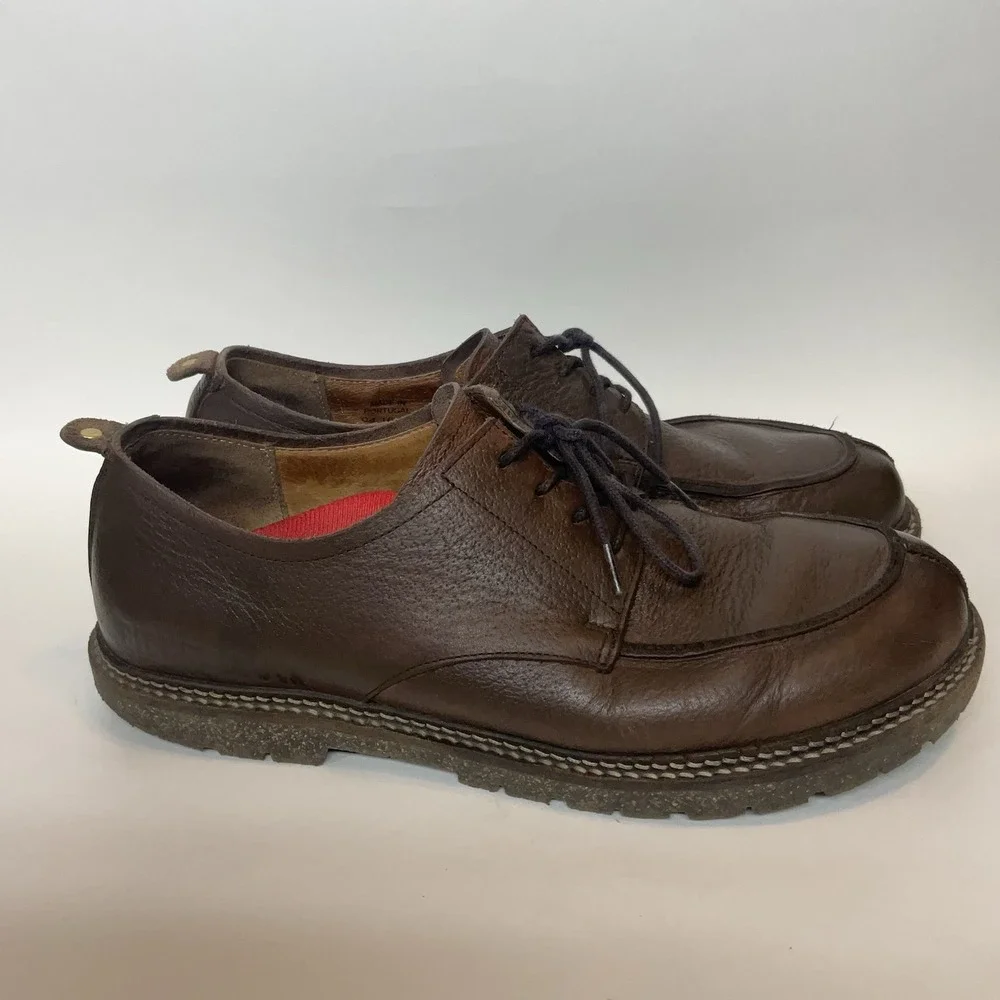 Birkenstock Mens Oxford Leather Size‎ 42 US Size 9 Timmins Brown  Lace Up EUC